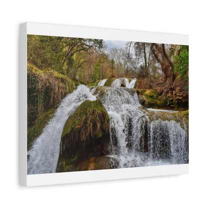 Matte Canvas Wall Art - "Rushing Waterfall"