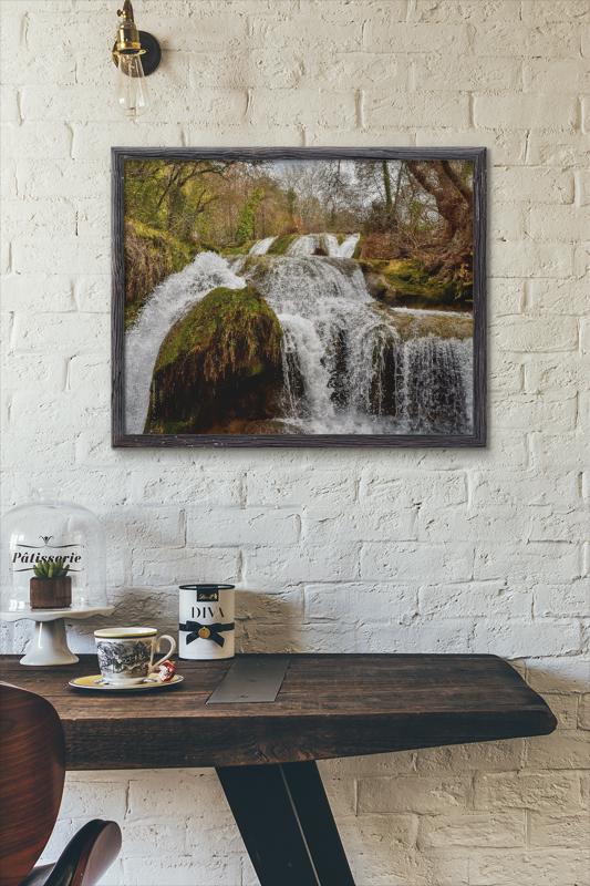 Matte Canvas Wall Art - "Rushing Waterfall"